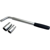 Car Wheel Socket Wrench - Extendable Handle - Socket Sizes: 17mm, 19mm, 21mm, 23mm - Fits All Standard Vehicles