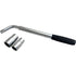 Car Wheel Socket Wrench - Extendable Handle - Socket Sizes: 17mm, 19mm, 21mm, 23mm - Fits All Standard Vehicles