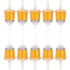 10 pieces universal fuel filters 6-8mm quick fuel filters, Plastic + Metal material, automotive replacement use