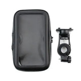 Universal Waterproof Mobile Phone Holder Bicycle Bike Bag Mobile 5 inch, dashboard mounting, stable phone or GPS support, Black Color
