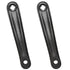 Bicycle Crank Arm(one Pair/left/right) Bicycle Replacement Hand Crank Arm For Bike Replacement Acce, Aluminum Alloy material, Black Color
