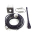 VHF Marine Antenna 156-163MHz Waterproof Rubber Mast Antenna With 5m Rg-58 Cable For Boat Sailboat Y, Stainless Steel + Rubber material