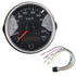 85mm Speedometer LCD Adjustable Waterproof 220KM/H for 12V/24V Car Truck Boat Motor, Stainless Steel + Plastic material, Black/White Color Options