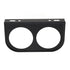 2-Hole Gauge Panel Gauge 2-1/16 Inch 52MM Universal Metal Car Gauge Mounting Dashboard Black, automotive replacement use, Black Color