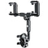 Car Rearview Mirror Phone Holder 360 Rotating Navigation Bracket for Car, dashboard mounting, stable phone or GPS support