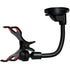Mobile Phone Holder with Suction Cup for Car Black, ABS + PVC material, dashboard mounting, stable phone or GPS support, Black Color