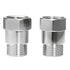 2 pcs O2 Sensor Spacer Thread Universal M18 X 1.5 Car Engine Light Oxygen Sensor Extension Adapter for Vehicle, Metal material