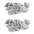 20x Fender Flare Moulding Panel Trim Clips For Mini Cooper Gray, Plastic material, direct exterior replacement, Grey Color