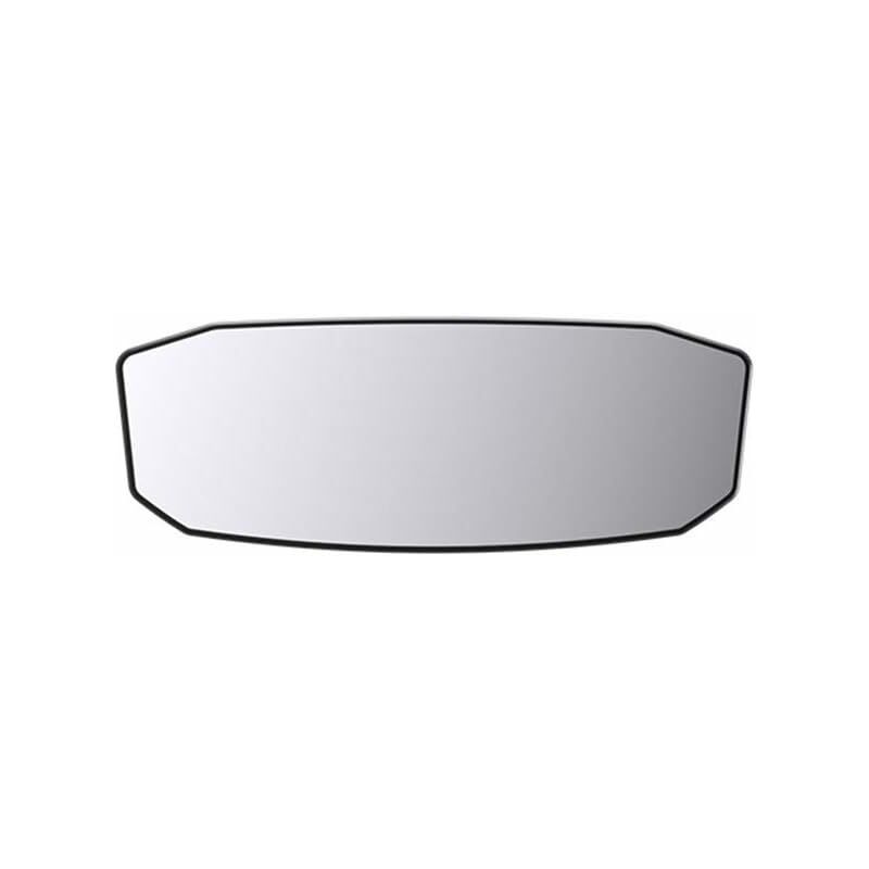 Universal wide angle panoramic interior rearview mirror for car or truck cabin 23884mm, ABS + Plastic material, Black Color