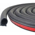 Universal Self-Adhesive D-Shape Rubber Car Door Seal Strip, 18 m Door Weatherstrip Protector, Black Color, Trim Use