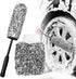 Rim Brush - Car Wheel Brush with Car Wash Mitt - Microfiber Rim Brush - Tire Brush - Wheel Brush - Rim Cleaner