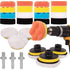 25-piece car polishing set - Polishing pad for M10/M14 drill, cordless screwdrivers and polishers - Different softness levels