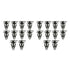 20 pcs Sill Trim Side Skirts Bumper Fastener Clip for Mini Cooper, Plastic material, direct exterior replacement, Black Color