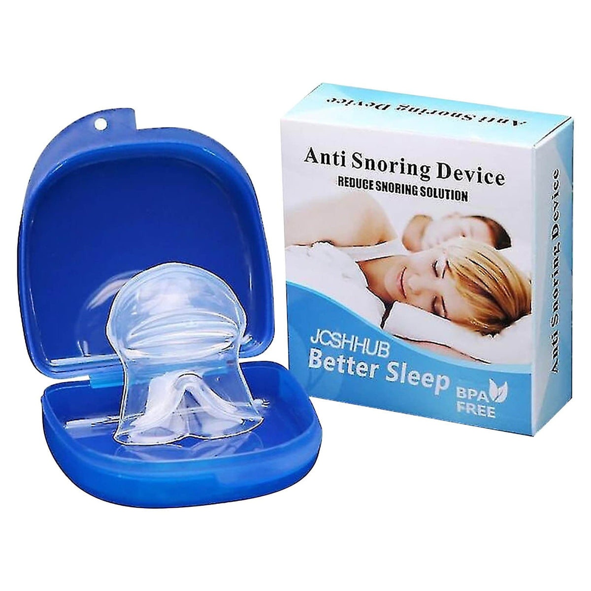 Silicone Anti Snoring Tongue Aid Reduce Snore Sleep Solution Stopper Device One Size Blue