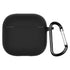 Gracefulvara Pink for Apple Airpods 4 2024 model earphone cover silicone cover anti-fall and dustproof charging case case Black