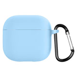 Gracefulvara Pink for Apple Airpods 4 2024 model earphone cover silicone cover anti-fall and dustproof charging case case Blue