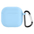 Gracefulvara Pink for Apple Airpods 4 2024 model earphone cover silicone cover anti-fall and dustproof charging case case Blue