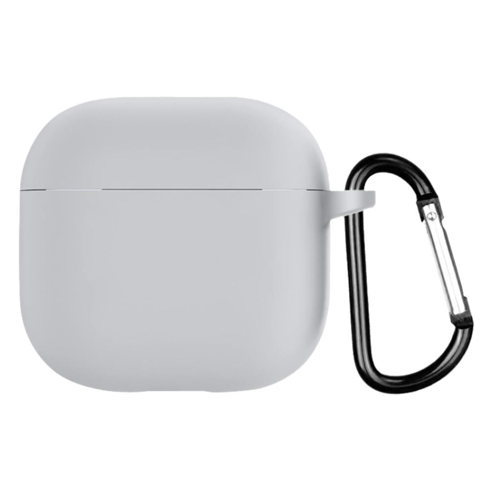 Gracefulvara Pink for Apple Airpods 4 2024 model earphone cover silicone cover anti-fall and dustproof charging case case Gray