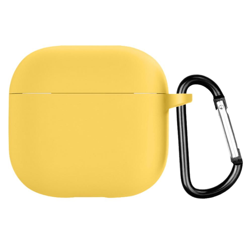 Gracefulvara Pink for Apple Airpods 4 2024 model earphone cover silicone cover anti-fall and dustproof charging case case Yellow