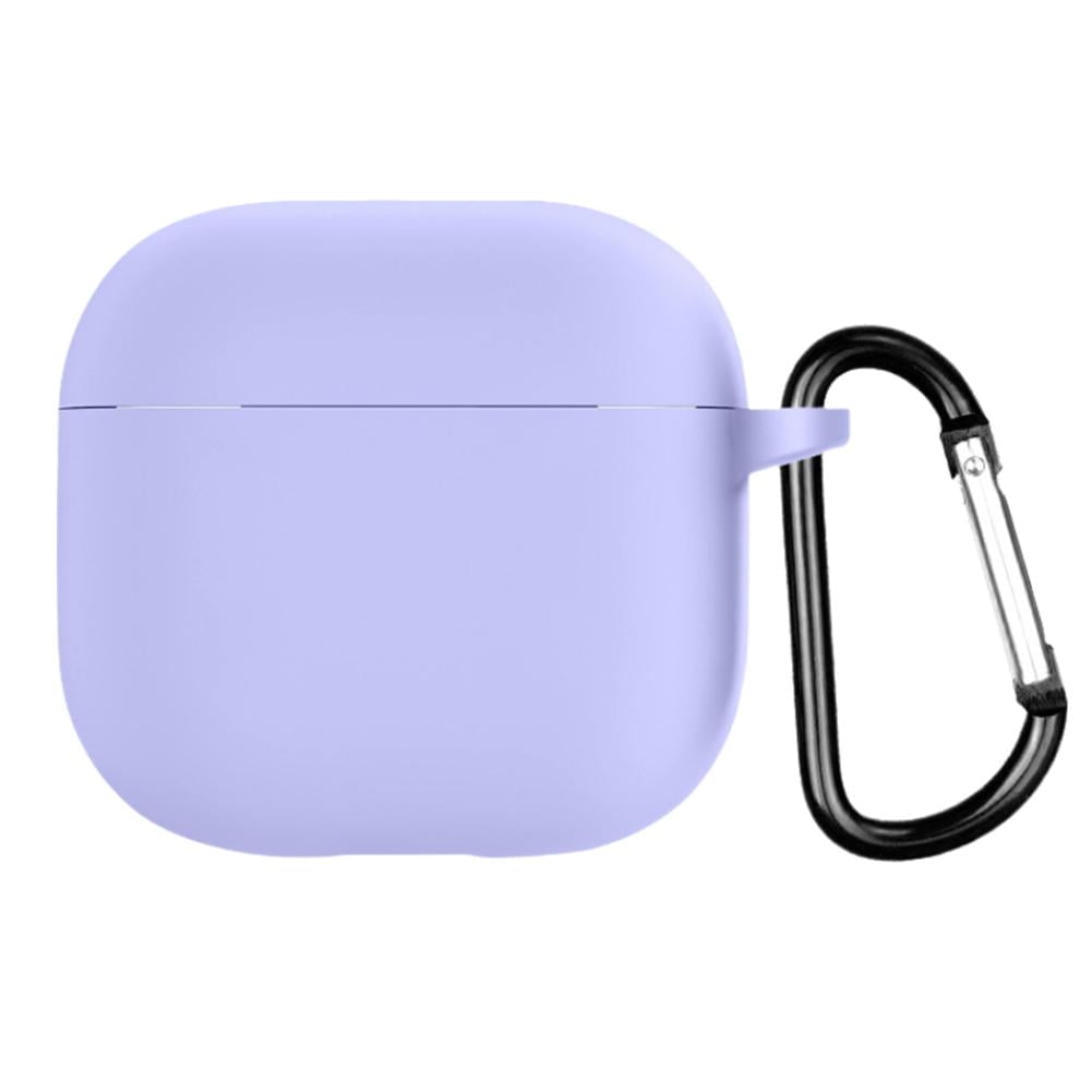 Gracefulvara Pink for Apple Airpods 4 2024 model earphone cover silicone cover anti-fall and dustproof charging case case purple