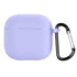 Gracefulvara Pink for Apple Airpods 4 2024 model earphone cover silicone cover anti-fall and dustproof charging case case purple