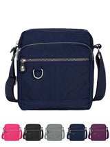 Luxtrada Casual Nylon Purse Handbag Crossbody Bag Waterproof Shoulder Bag with Zipper Pockets for Women (Black) Navy