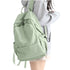 BJLFS Unisex Lightweight Water-Resistant Backpack, Black Light Green