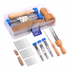 Wool Felting Needle Tools, Wool Felting Tool Kit with 3 Sizes Felting Needles and 1/8 Needle Wooden Handle for Needle
