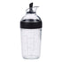 Salad Dressing Shaker Container Bottle Universal Manual Sauces Mixer Juice Mixing Bottle Resistant 8.4with Measurement Black