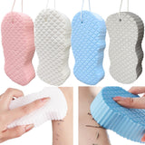2 Pcs Exfoliating Bath Sponge, Soft Spa Scrub Sponges for Shower, Dead Skin Remover for Body for Adult Baby White