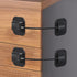 Baby Proofing, Refrigerator lock, Baby Safety Locks for Cabinets, Cabinet Locks for Babies, No Drilling Child Safety Cabinet Locks for Latching to Drawer Door Fridge Oven Toilet Seat Black