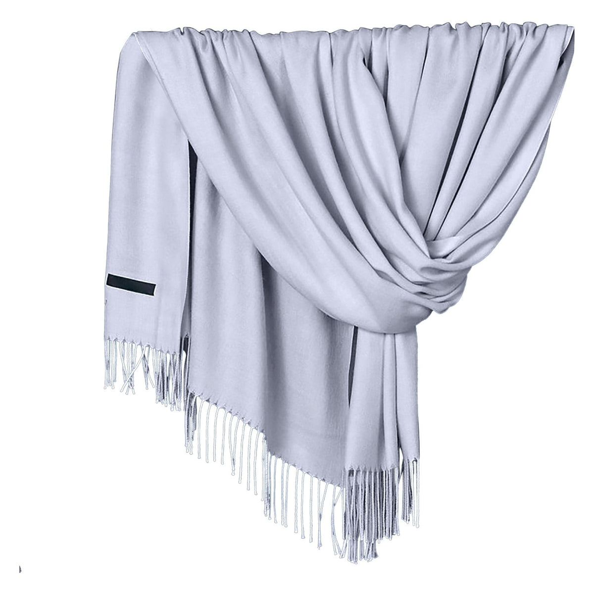 Delayuji Pashmina Scarf for Women Scarf for Women Women Pashmina Scarf Soft Solid Plain Shawl Wrap Fashion Warm Neck with Fringes A Red A Gray
