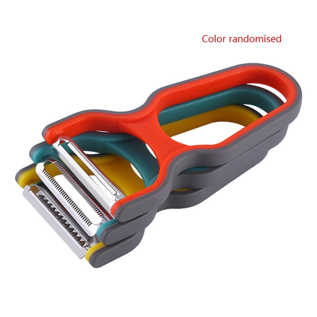 3 Pieces Vegetable Peeler Set For Potato Fruit Non-Slip Home Kitchen Peeling Tool Random Color