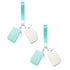 3/2/1PCS Keychain Wallet Mini Zip Around Wristlet Wallets For Women Detachable Dual Pouch Wristlet Portable Coin Purse Small Wallets For Travel Sports Outdoors Mint Green 2PCS