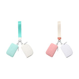 3/2/1PCS Keychain Wallet Mini Zip Around Wristlet Wallets For Women Detachable Dual Pouch Wristlet Portable Coin Purse Small Wallets For Travel Sports Outdoors Pink 1PCS & Mint Green 1PCS