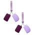 3/2/1PCS Keychain Wallet Mini Zip Around Wristlet Wallets For Women Detachable Dual Pouch Wristlet Portable Coin Purse Small Wallets For Travel Sports Outdoors Purple 2PCS