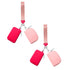 3/2/1PCS Keychain Wallet Mini Zip Around Wristlet Wallets For Women Detachable Dual Pouch Wristlet Portable Coin Purse Small Wallets For Travel Sports Outdoors Watermelon Red 2PCS