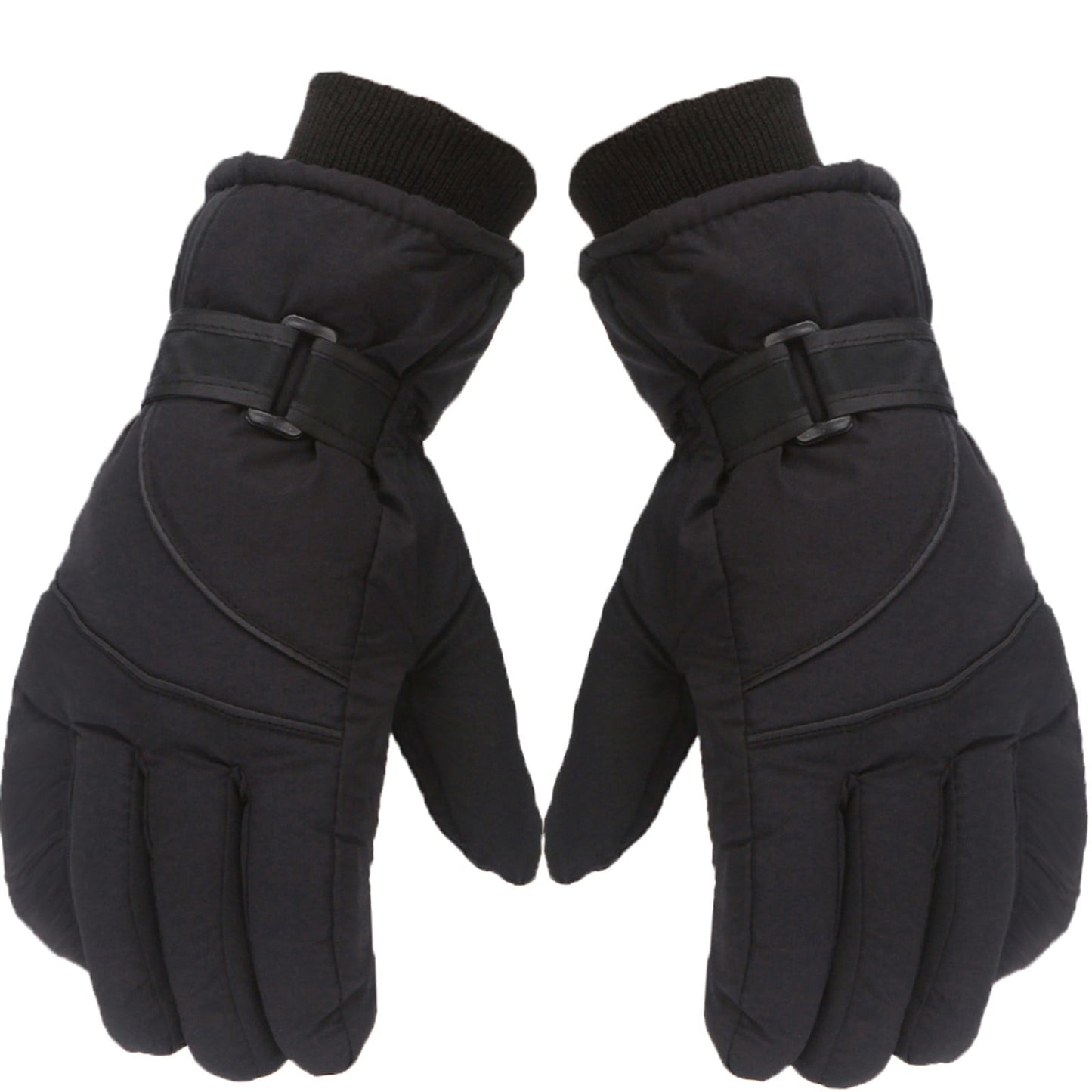 IDALL Ski Gloves Waterproof Gloves Winter Outdoor Men And Women Snow Skating Snowboarding Windproof Warm Ski Gloves Snow Gloves Winter Gloves W-Blue One Size Black