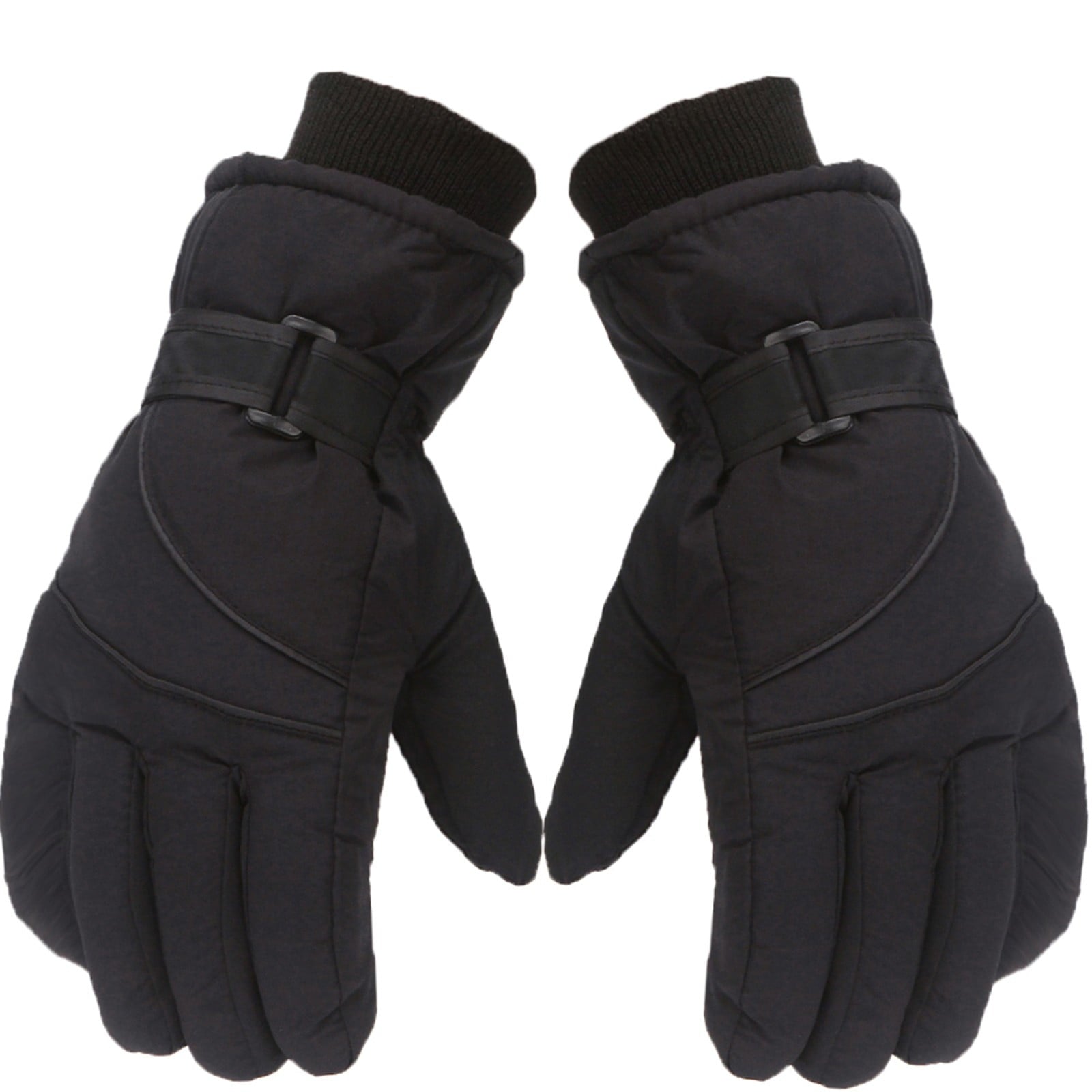 IDALL Ski Gloves Waterproof Gloves Winter Outdoor Men And Women Snow Skating Snowboarding Windproof Warm Ski Gloves Snow Gloves Winter Gloves W-Blue One Size Black