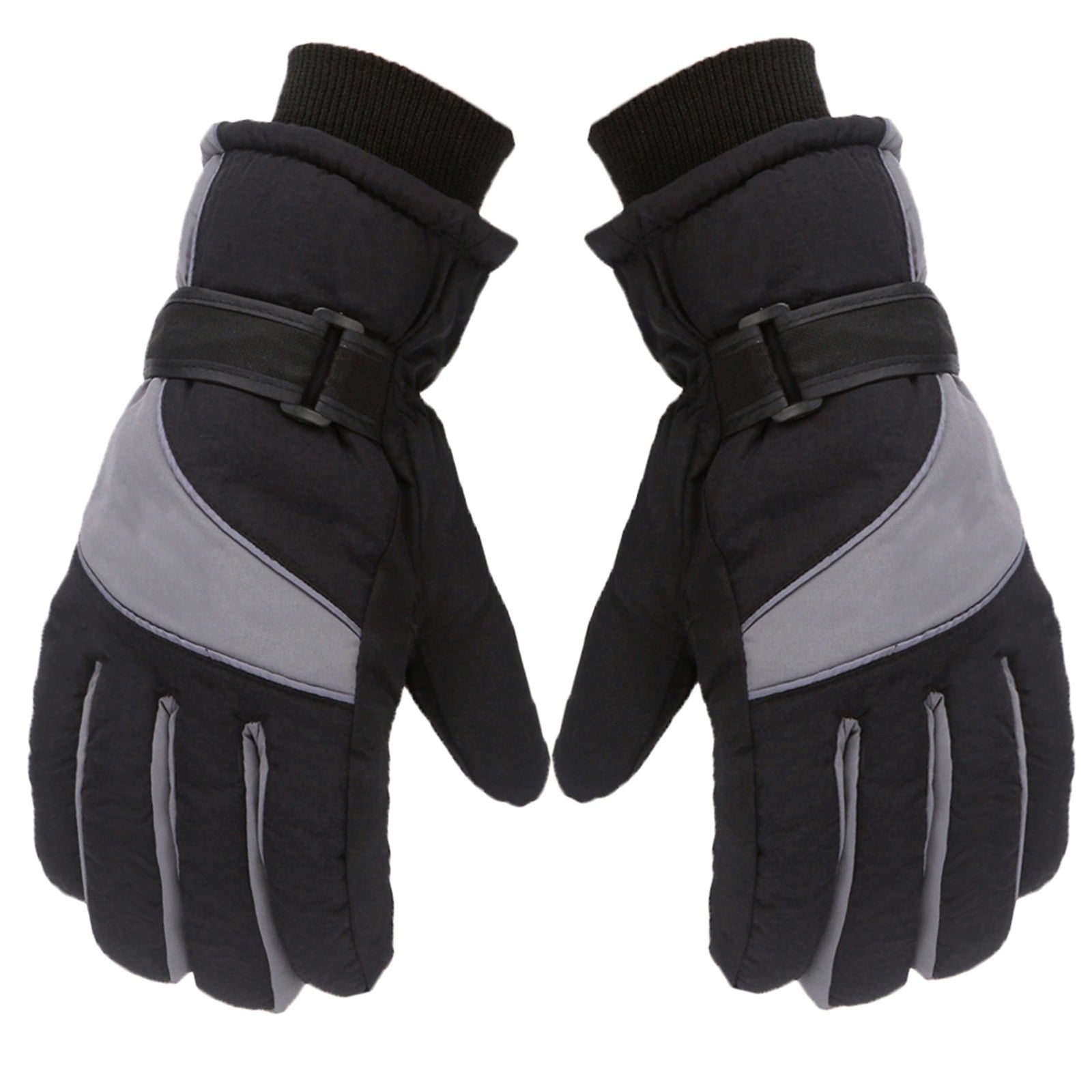IDALL Ski Gloves Waterproof Gloves Winter Outdoor Men And Women Snow Skating Snowboarding Windproof Warm Ski Gloves Snow Gloves Winter Gloves W-Blue One Size Grey