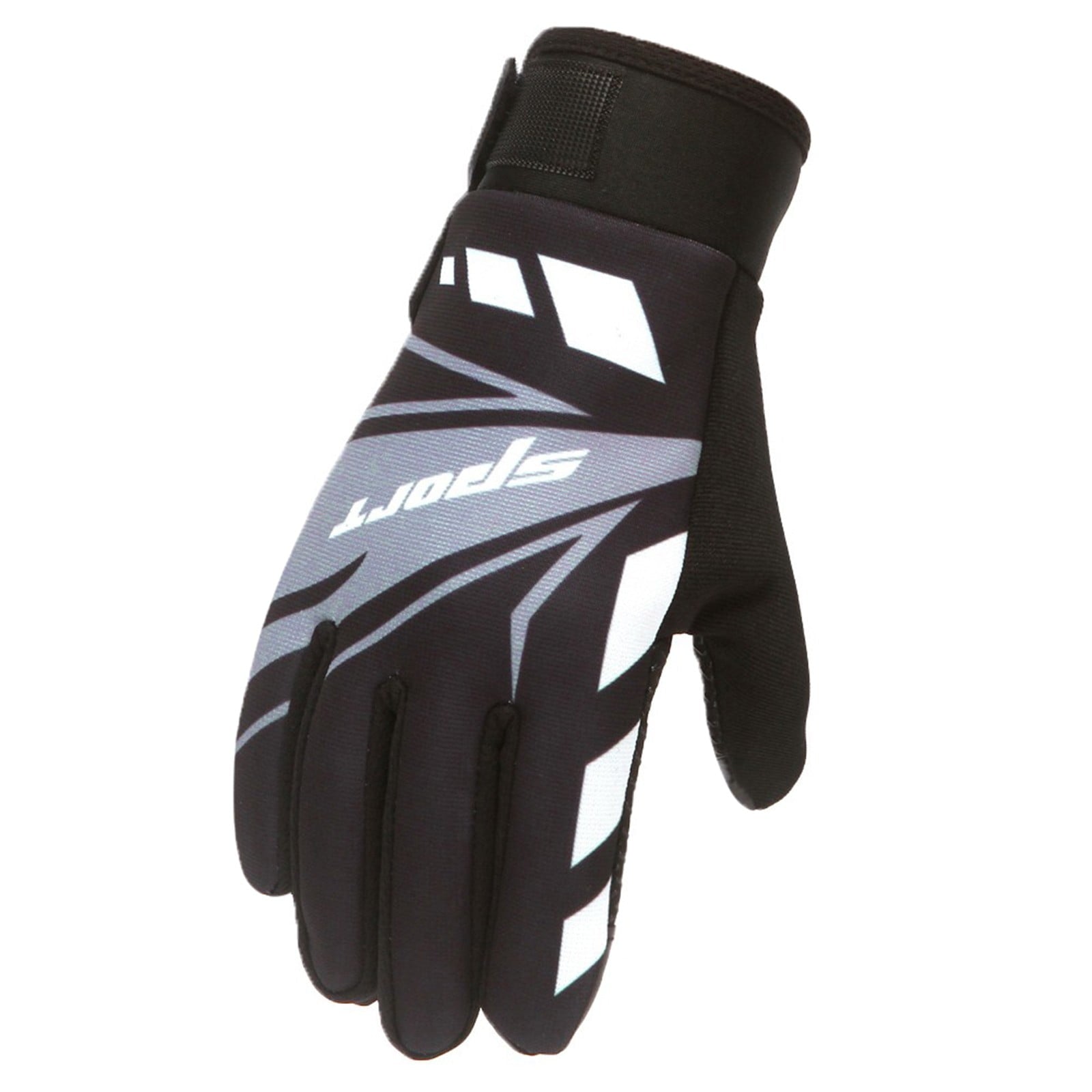 IDALL Ski Gloves Waterproof Gloves Winter Outdoor Men And Women Snow Skating Snowboarding Windproof Warm Ski Gloves Snow Gloves Winter Gloves W-Blue One Size W-Black