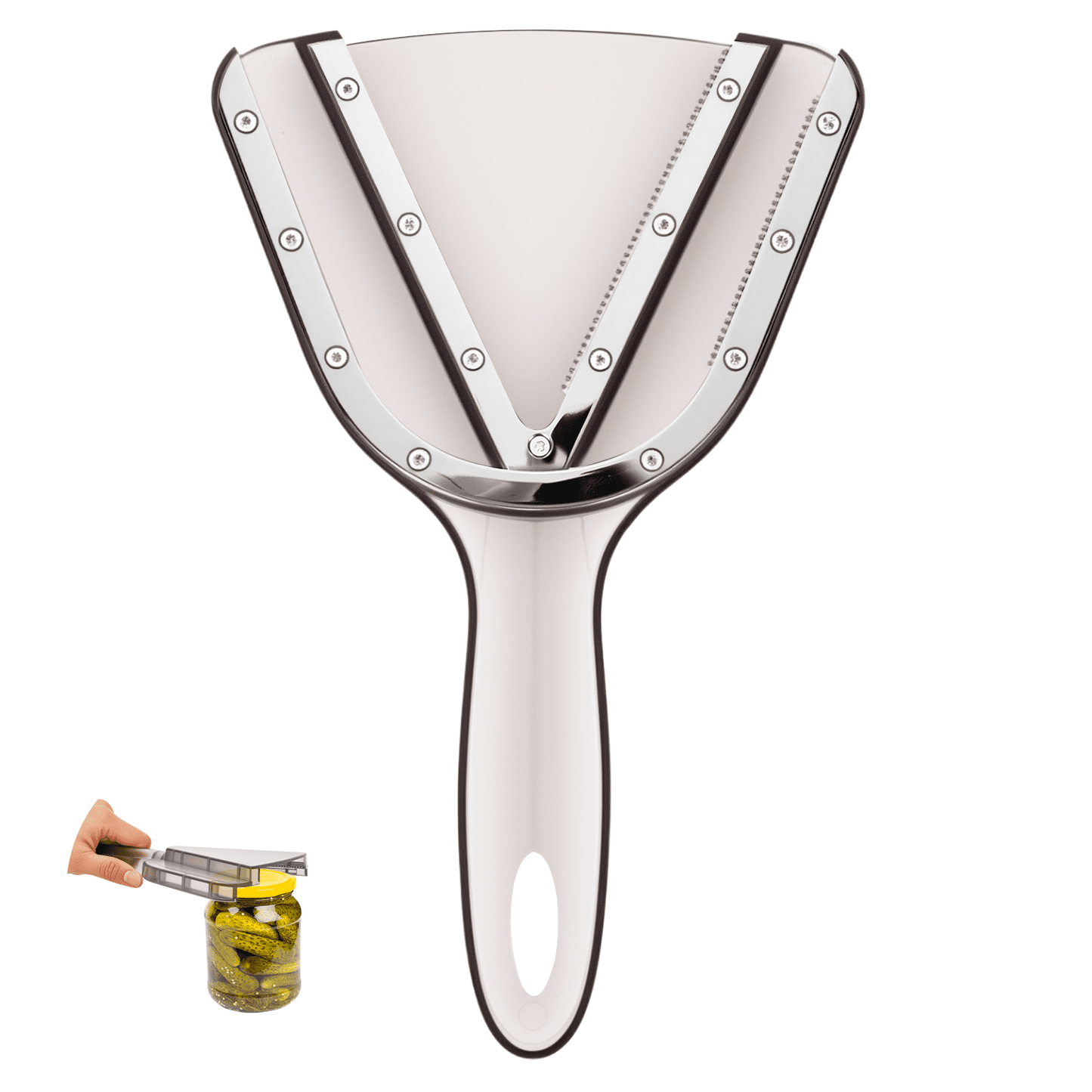 Jar Opener for Seniors with Arthritis 鈥?Effortless Lid & Bottle Opener for Weak Hands 鈥?Simple Twist Jar Opening Tool for Small & Large Lids 鈥?Practical Gift for Elderly Gray