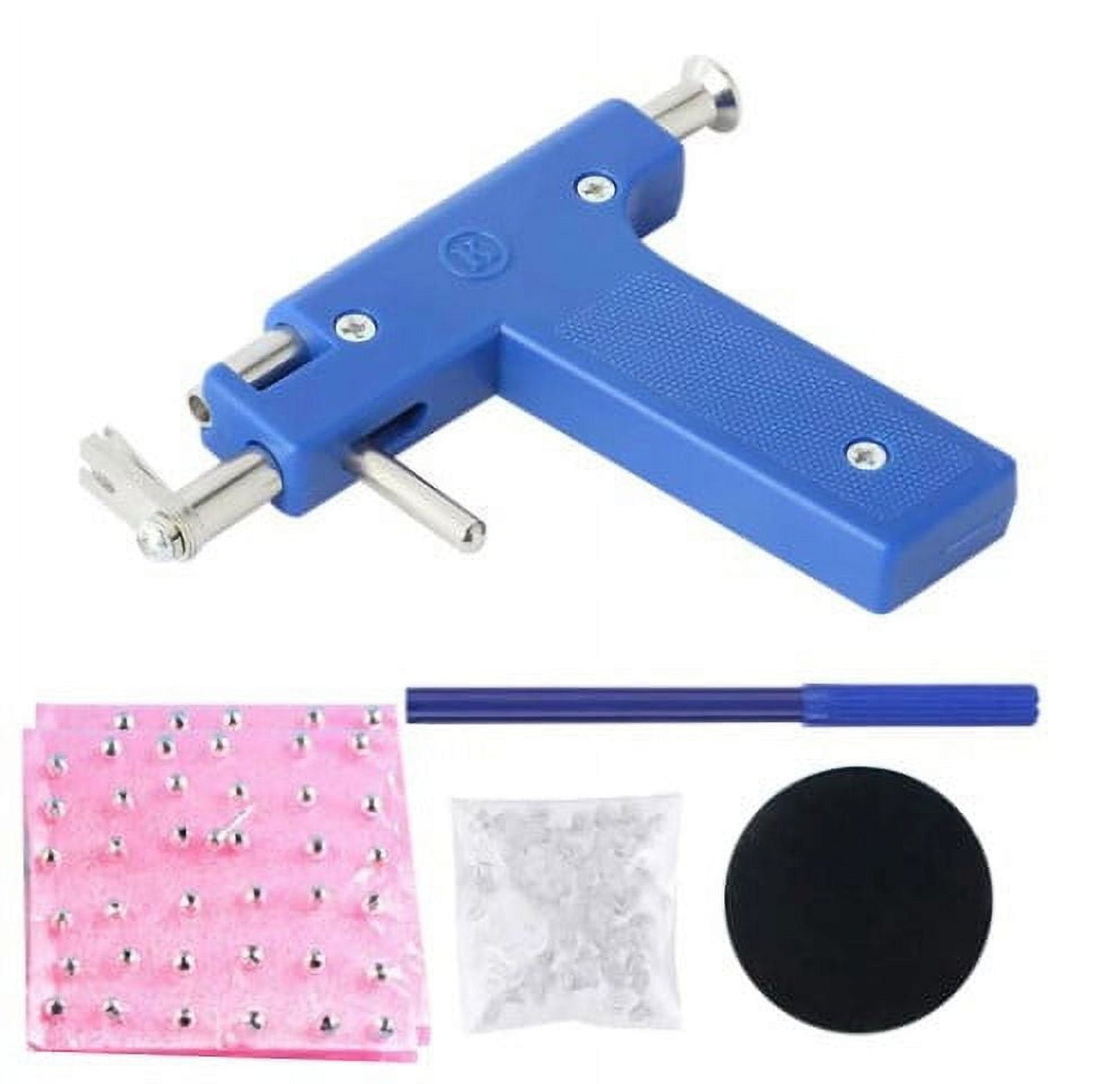 JULYING Ear Piercing Gun Kit Disinfect- Safety Earring Piercer Machine Studs Nose Clip Body Jewelry No Pain Stud Piercing Tool Gun with 72 ear stud