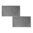 2PCS White Cotton Classic Rug Bath Mats Absorbent Cotton Hotel Spa Shower Bathtub Mats [Not A Bathroom Rug] Machine Washable Shower Bathroom Floor Towel A 2PCS