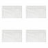 2PCS White Cotton Classic Rug Bath Mats Absorbent Cotton Hotel Spa Shower Bathtub Mats [Not A Bathroom Rug] Machine Washable Shower Bathroom Floor Towel A-White 4PCS