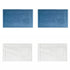 2PCS White Cotton Classic Rug Bath Mats Absorbent Cotton Hotel Spa Shower Bathtub Mats [Not A Bathroom Rug] Machine Washable Shower Bathroom Floor Towel F-White 2PCS & C 2PCS