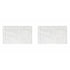 2PCS White Cotton Classic Rug Bath Mats Absorbent Cotton Hotel Spa Shower Bathtub Mats [Not A Bathroom Rug] Machine Washable Shower Bathroom Floor Towel White 2PCS