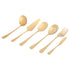 6-Piece Gold Stainless Steel Serving Flatware Set