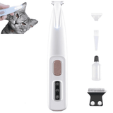 Belvedere Cat Grooming Trimmer - Rechargeable Low Noise Clipper with LED Light, Waterproof & Precision for Sensitive Areas 1set