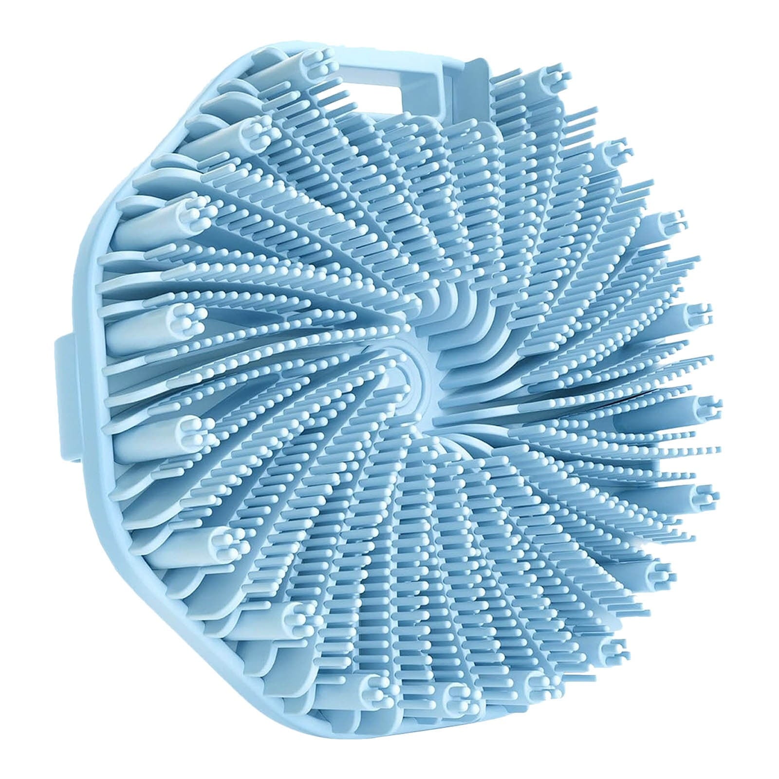 Scrubbies The Sud Bud Silicone Body Scrubber - Exfoliating for Sensitive Skin, Shower Use, Hanging Design, Durable Massage Brush,##grey/1 pc #blue